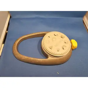 Vintage Nelson Adjustable 8-Settings Grey/Yellow Lawn Sprinkler - Tested