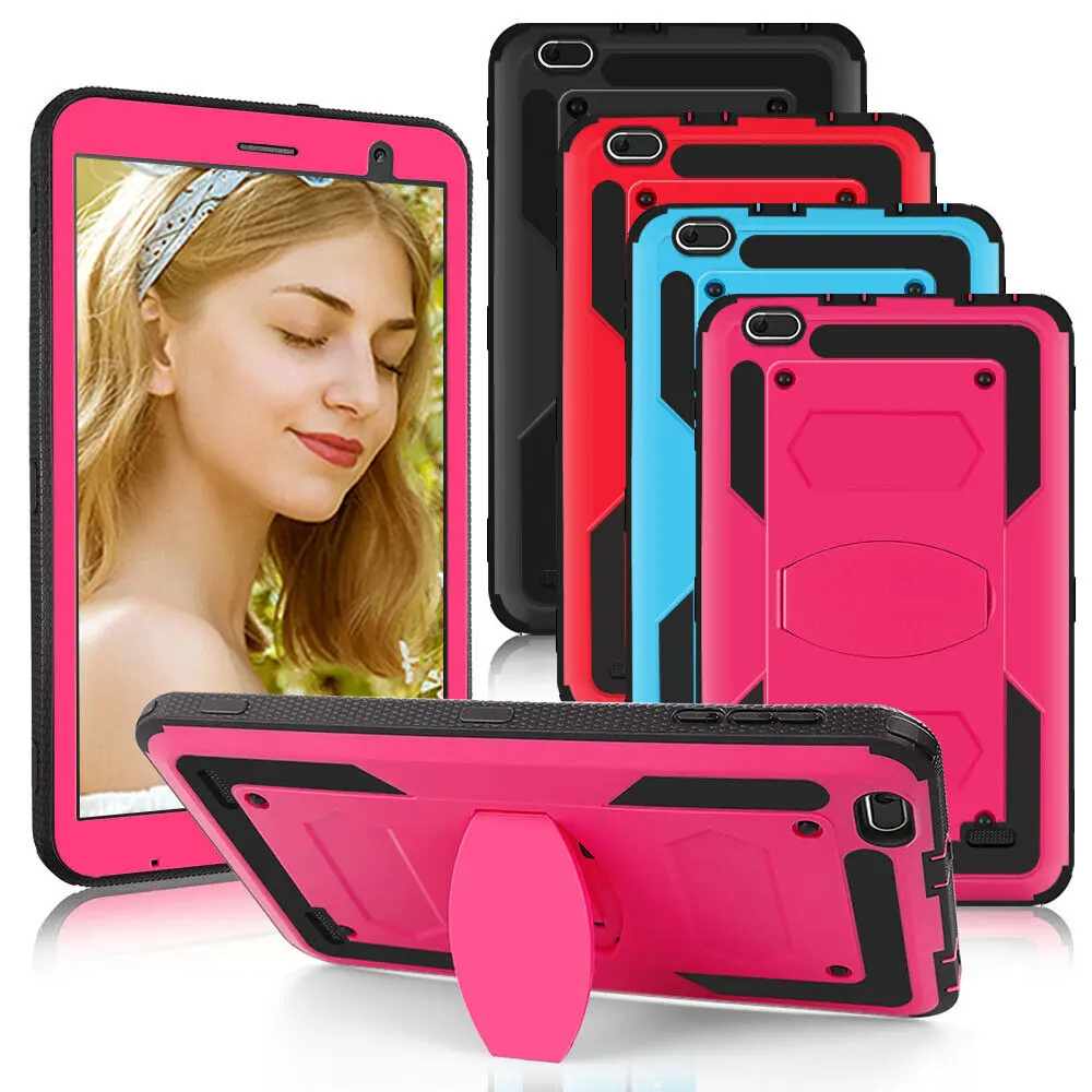 For Gateway Tab 8" Case FOXXD T8 Sunshine T1 Elite Tablet Case Shockproof Rugged Hybrid Cover with Standfor NUU Tab 8 T0801L T0802/TECLAST P80H P80X Mix/VUCATIMES N8/Qlink Scepter 8 inch