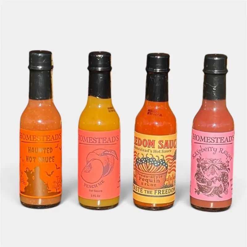 Homestead’s Craft Hot Sauce 4-Pack Gift Set - Diet-Friendly, Craft Collection Flavor Cooking Sauce