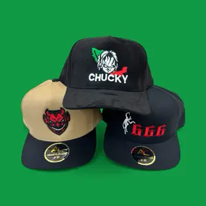 Makabelico Brand Paquete de 3 Gorras con Diseños Únicos Chucky 666 y Demonio para Estilo Urbano