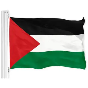 Palestine Palestinian Flag |   3x5 feet |   Printed 150D, Indoor/Outdoor, Vibrant Colors, Brass Grommets, Quality Polyester, Much Thicker More Durable Than 100D 75D Polyester