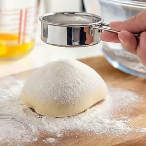 Stainless Steel Hand-held Shaking Sieve Sifter for Precise Measurement, Measuring and Easy Cleaning - Ideal for Cocoa, Matcha, Flour, and Tea, Baking Supplies, Baking Utensils Supplies