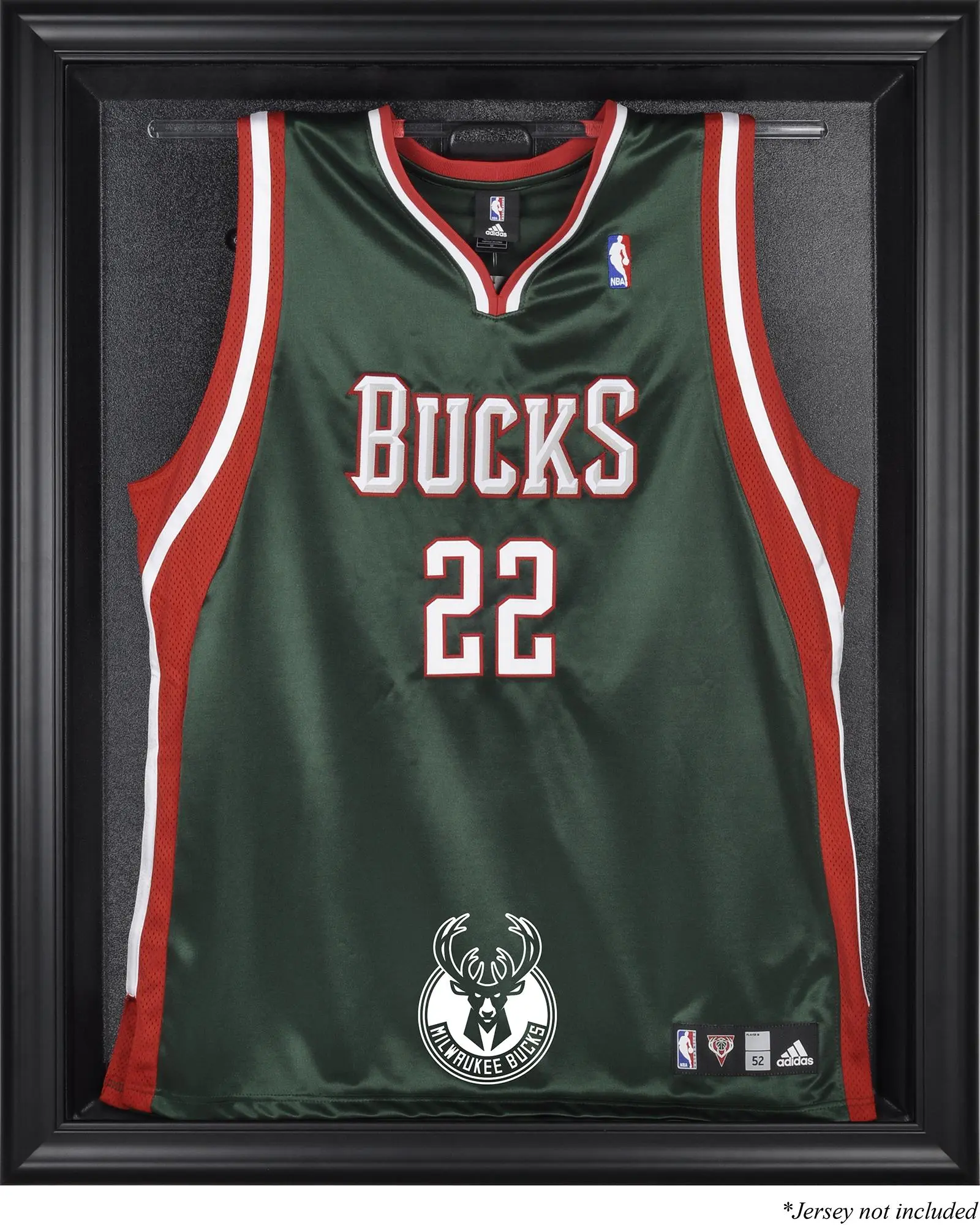 Milwaukee Bucks Black Framed Team Logo Jersey Display Case - Fanatics Authentic Certified