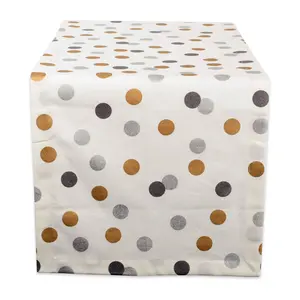 Design Imports Metallic Confetti Table Runner 14x108