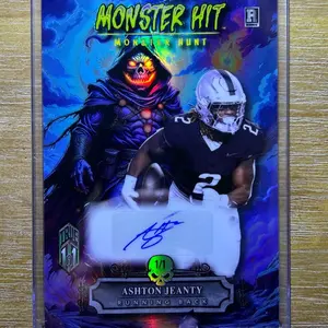 Ashton Jeanty TRUE 1/1 Autograph Monster Hit Wild Card Haunted Hits Monster Hunt 2025 National Exclusive Chicago