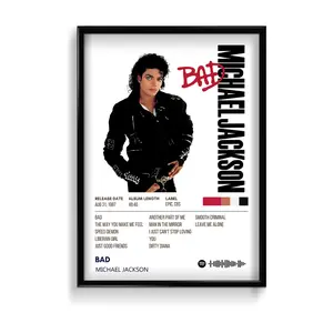 Bad by Michael Jackson Album Poster