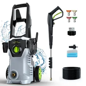 【4800PSI】 Electric Pressure Washer with Foam Cannon High Pressure Washer for Cars, Fences, Patios, Decks, Patios and Driveway Powerwasher