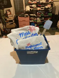 Customized Apron Baking Bundle – 2 Aprons + Spatulas + Pot Holders + Baking Mix