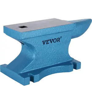 VEVOR Single Horn Anvil 55Lbs,  Cast Iron Anvil Blacksmith Withstands Heavy Blows,Anvil Rugged Round Horn Anvil Blacksmith Jewelers Metalsmith Tool, for Sale Forge Tools and Equipment