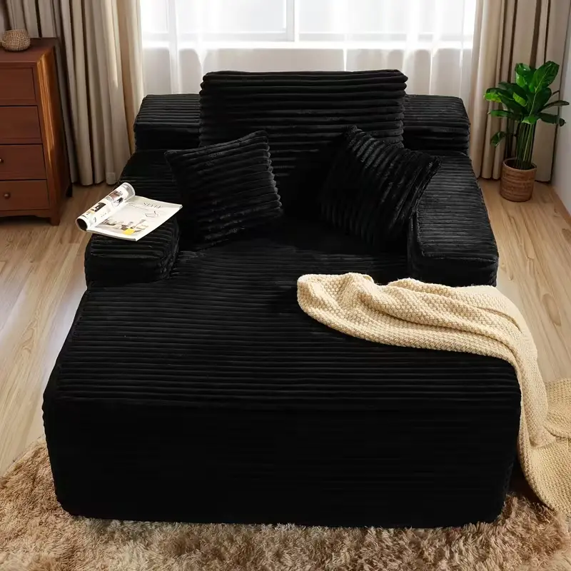 67 in Extra-Large Boneless Faux Leather Modular Sleeper Sofa Bed with Chaise Lounge Chair, Pillows, Wide Armrests, Fluffy Cloud Compression Foam, No Assembly Required - Sectional Couch for Living Room, Bedroom
