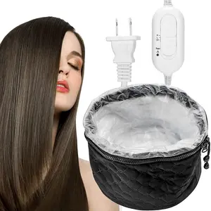 Hair Steamer Heat Cap, 3 Gear Temperature Control, Deep Conditioning Heating Cap, for Home Spa Use