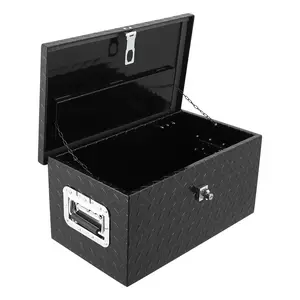 【Black Friday】GARVEE 20 Inch Heavy Duty Aluminum Diamond Plate Tool Box with Lock and Keys, Waterproof Storage Organizer for Pick Up Truck Bed, RV Trailer/Van, Features Side Handle for Easy Transport.