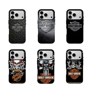 Cool Harley-Davidson Biker Skull Themed Phone Case Protection, Shockproof, Anti-Drop, Anti-Fingerprint For IPhone 17-11, Pro Max, Pro Plus, and Samsung S26-22 Protection Safety