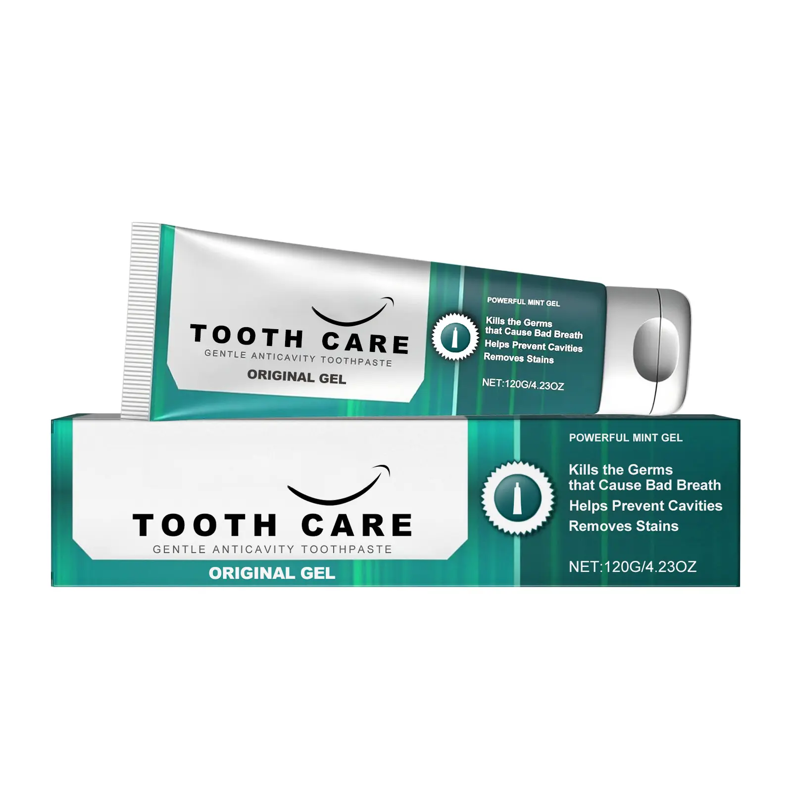 Peppermint Fresh Toothpaste 120g (4.23 oz) – Gum Care & Plaque Removal Toothpaste, Stain & Tartar Control Whitening Toothpaste, Mint Fresh Breath Oral Care Toothpaste for Daily Use, Deep Clean Teeth Care
