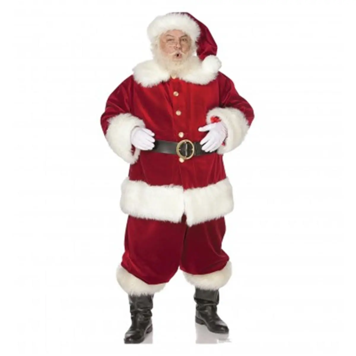 212 MAIN 1758 Jolly Santa Claus Standup Cardboard Cutout - 74x34 in Large Holiday Decor, Photo-Ready Christmas Room Decor for Home Display