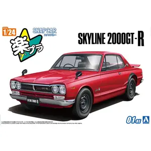[SNAP CAR] KPGC10 Skyline HT 2000GT-R 1970 (Red)