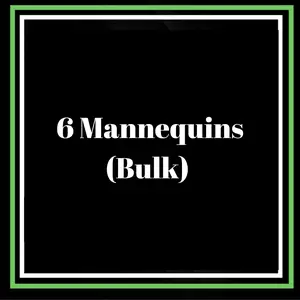 6 MANNEQUIN BULK (mannequin provided)