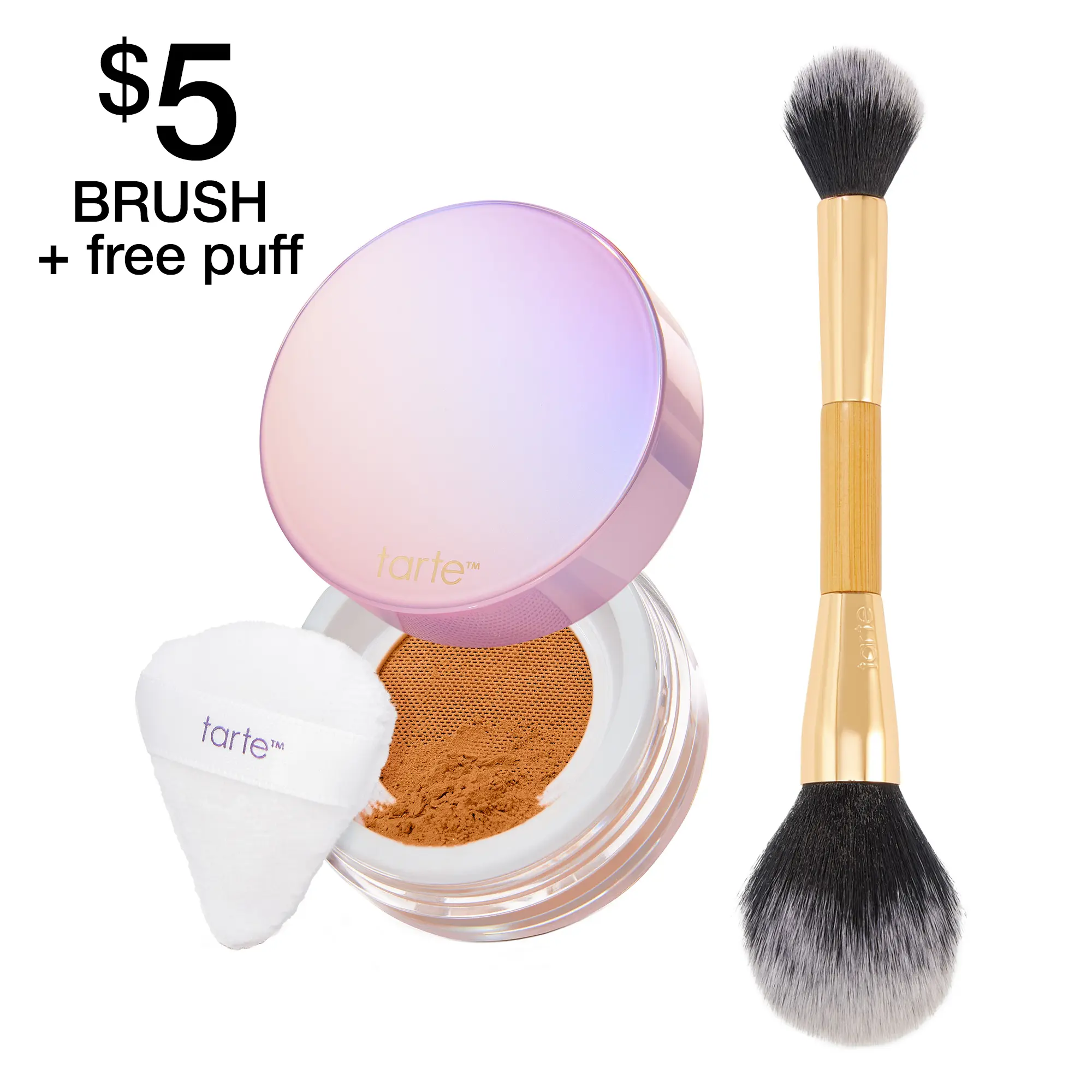 brush + caramel powder