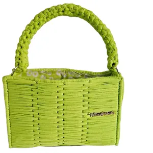 Handmade Plastic Canvas Handbags with Yarn and Other Materials Western Cow Women's Black