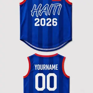 Custom Haiti Pet Soccer Jersey, Personalized Soccer Outfit for Dogs Cats