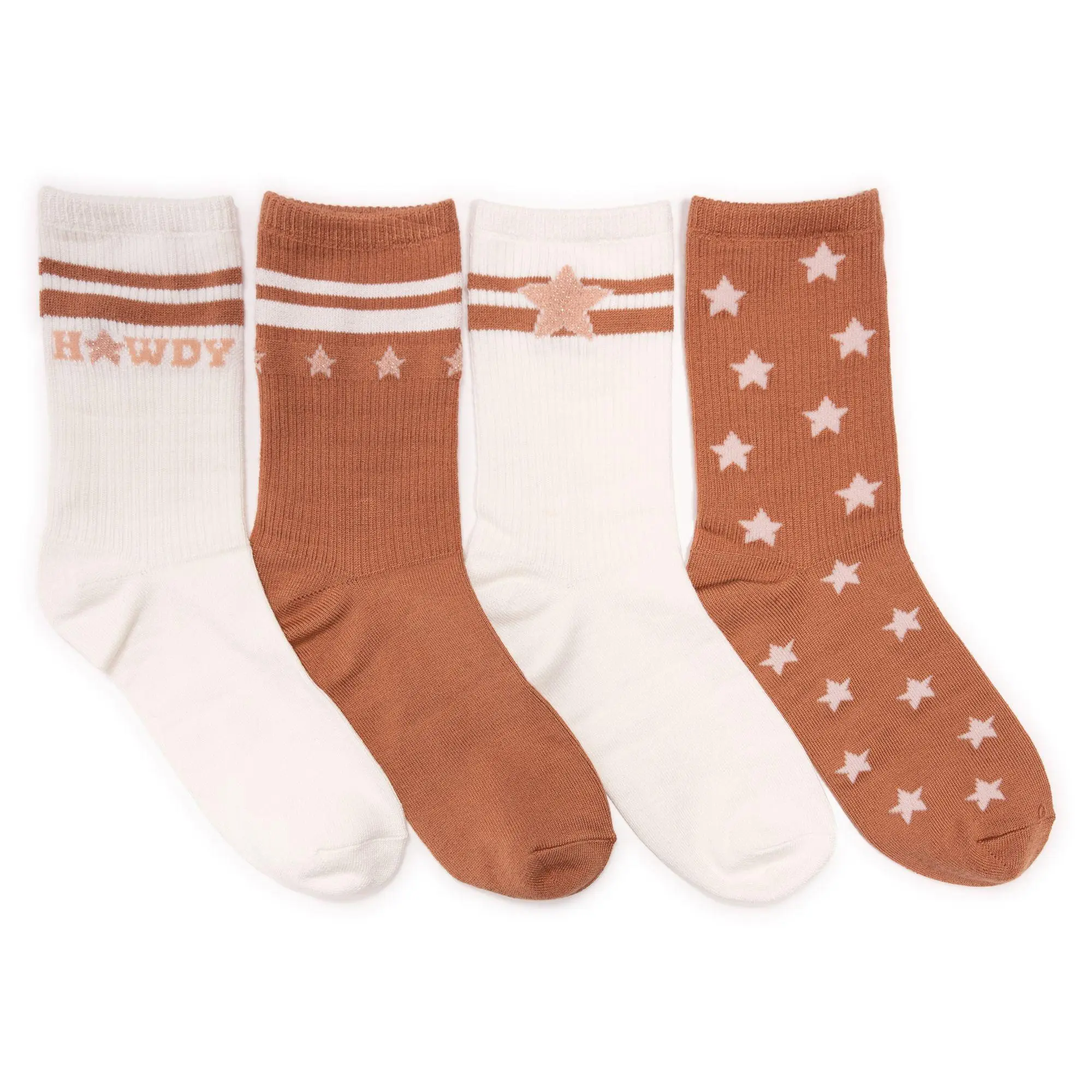 MUK LUKS Cowgirl Cutie Howdy Crew Socks