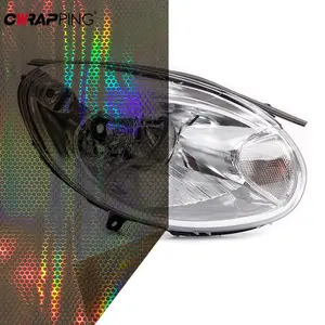 Car Headlight Stickers Honeycomb Headlights Protective Self-Adhesive Film Auto Motorcycle Headlight Tint for Car Accessories for your car décor