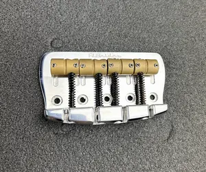 AlBridge Parts CQM419 4-String Quick Release Bridge For Jazz Bass Or Precision Electric Bass Guitars, Music Man Style (CQM419-P)