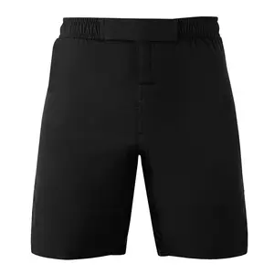 ROAR-INT Kids Black MMA BJJ No-Gi Grappling Jiu Jitsu Shorts for Boys and Girls