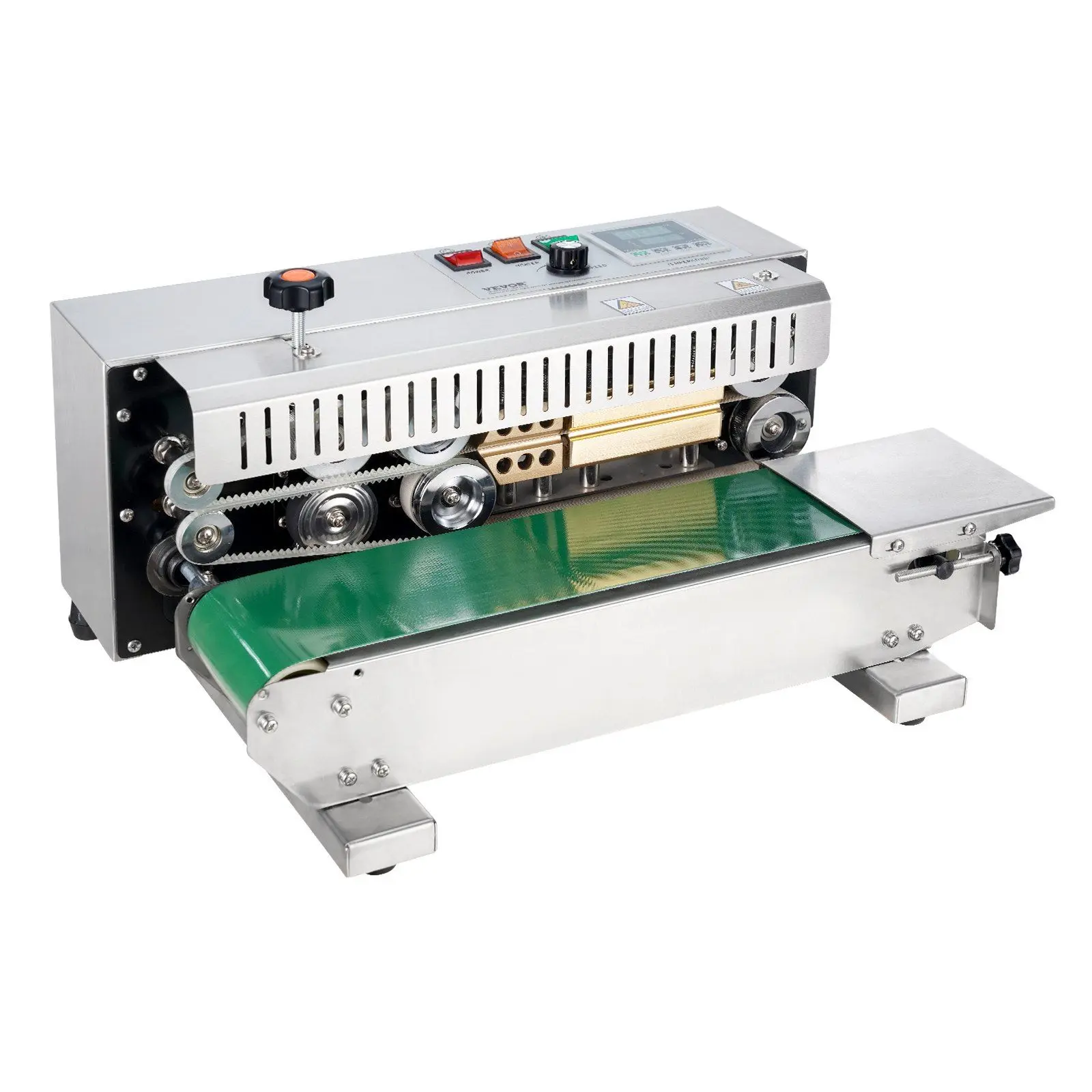 VEVOR Continuous Bag Band Sealing Machine Horizontal Band Sealer Stainless Steel