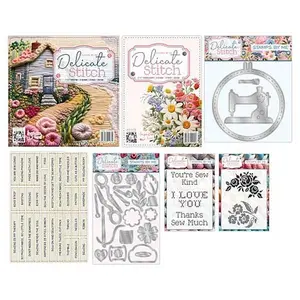 Crafts & Sewing Stamps by Me Delicate Stitch Card-Making Kit