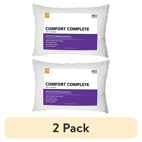 Comfort Complete Ultimate Softness Sleep Pillow 2 Pack - Softness Focus Only, No Additional Features