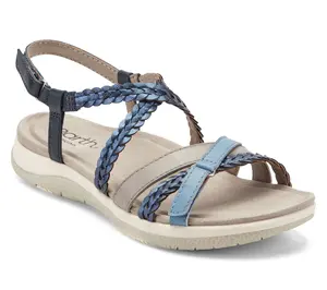 Earth x Jane Treacy Leather Adjustable Sandals-Sylvia