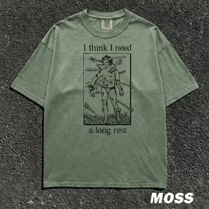 I Think I Need A Long Rest Shirt, Funny Frog Wizard Tee, Dunge0ns and drag0ns gifts, Tabletop RPG D&D Shirt, D20 Meme Tee
