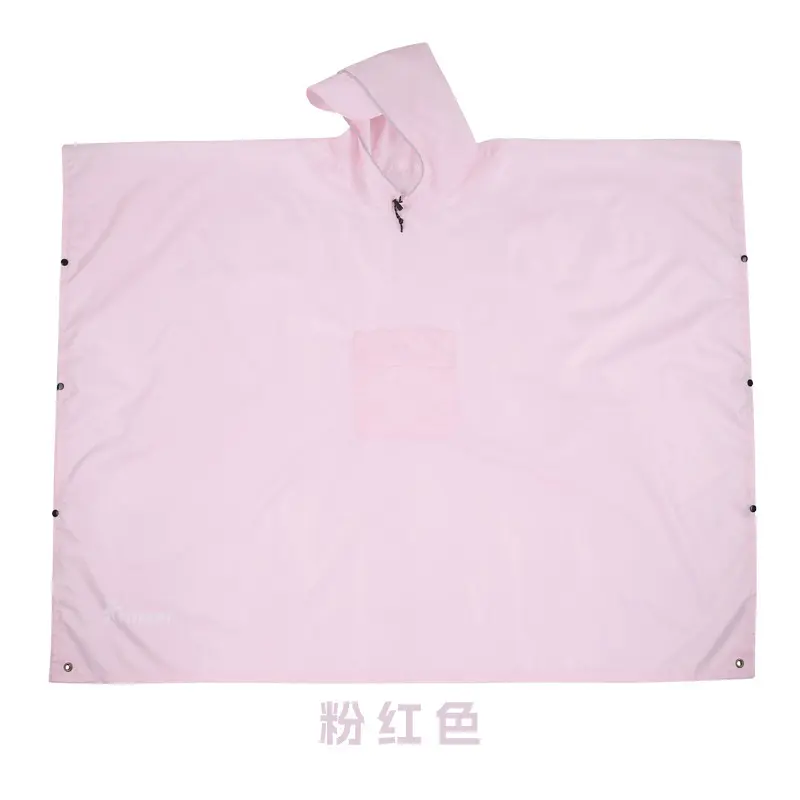 Pink raincoat pocket