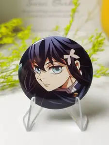 Cute Anime Character Pins, Unique Round Plastic DIY Personalization Buttons, Fashion Accessories for Jeans, T-Shirts, Backpacks & Hats