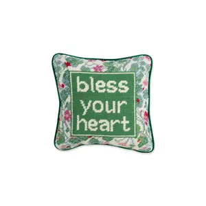 Bless Your Heart NeedlePoint Pillow