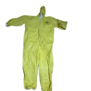 Hazmat Coverall - Yellow Protective Suit for Hazardous Material Protection