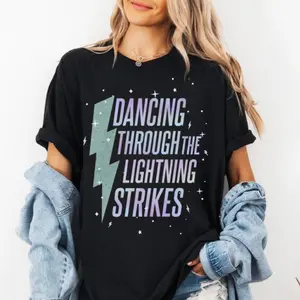 Opalite Showgirl Shirt, Dancing Through The Lightning Strikes, TS Inspired Graphic Tee, Now The Sky Is Opalite
