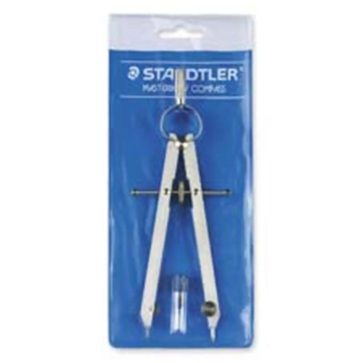 212 MAIN Staedtler Compass with Spare Lead, Nickel Metal Drawing Aid, 3.25in x 0.50in x 7.50in Precision Set with Interchangeable Parts