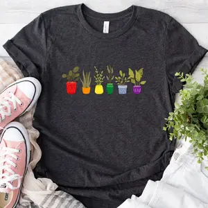 Plant LGBT Shirt | Garden Shirt, Gender Neutral, Rainbow Shirt, LGBTQ Ally, Subtle Pride, Queer Gift, Lesbian Shirt, Gay Shirt, Pride Month