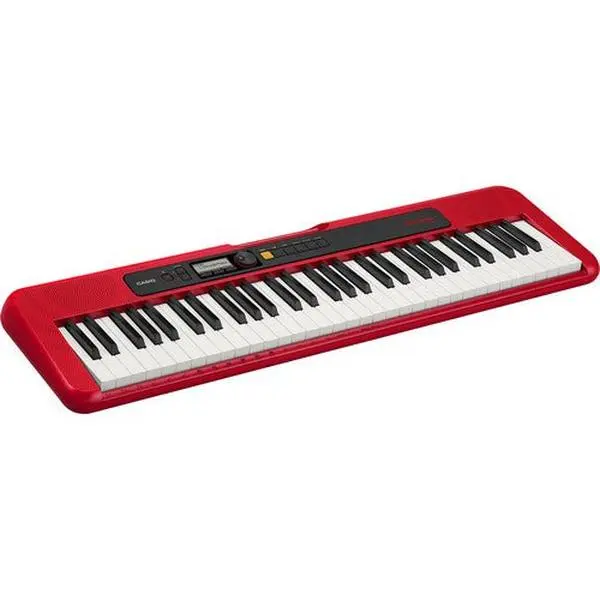 Casio Casiotone CT-S200, Beginner 61-Key Portable Keyboard (Red)