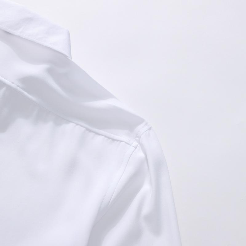 Men's Fashion Casual Shirt - Long Sleeve Solid Color Style, Collared Button Design, Polyester Fabric, Comfortable and Breathable, Suitable as a Holiday Gift, For Outings, Casual Parties, Dates, Light Business Men's Fashion Casual Shirt - Long Sleeve Solid Color Style, Collared Button Design, Polyester Fabric, Comfortable and Breathable, Suitable as a Holiday Gift, For Outings, Casual Parties, Dates, Light Business