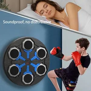 Music Boxing Target,Home Wall Target,15 Speeds,Boxing Trainer,Interactive Rhythm Boxing Machine,Suitable for The Whole Family