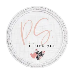 Sincere Surroundings 14" P.S. I Love You Cheetah Beaded Art