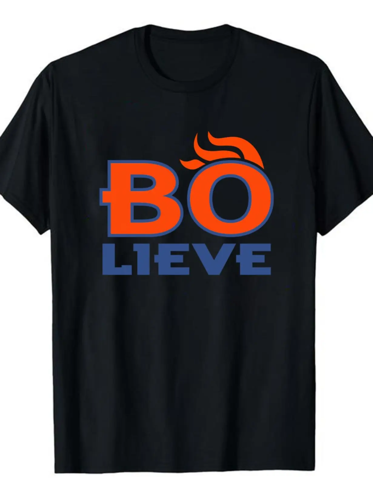 Women's Bo Nix Denver Football Graphic T-Shirt - Unisex 100% Cotton Shortleeve Casual Classic Round Neck Bronco Game Day Fan Top
