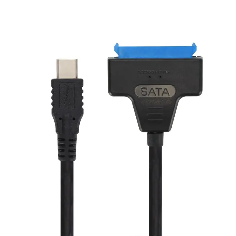 USB C to SATA III Adapter Cable, USB 3.1 5Gbps 22-Pin Hard Drive Converter with UASP, Compatible with 2.5 Inch SATA HDD & SSD, External Laptop Drive Adapter, 22cm