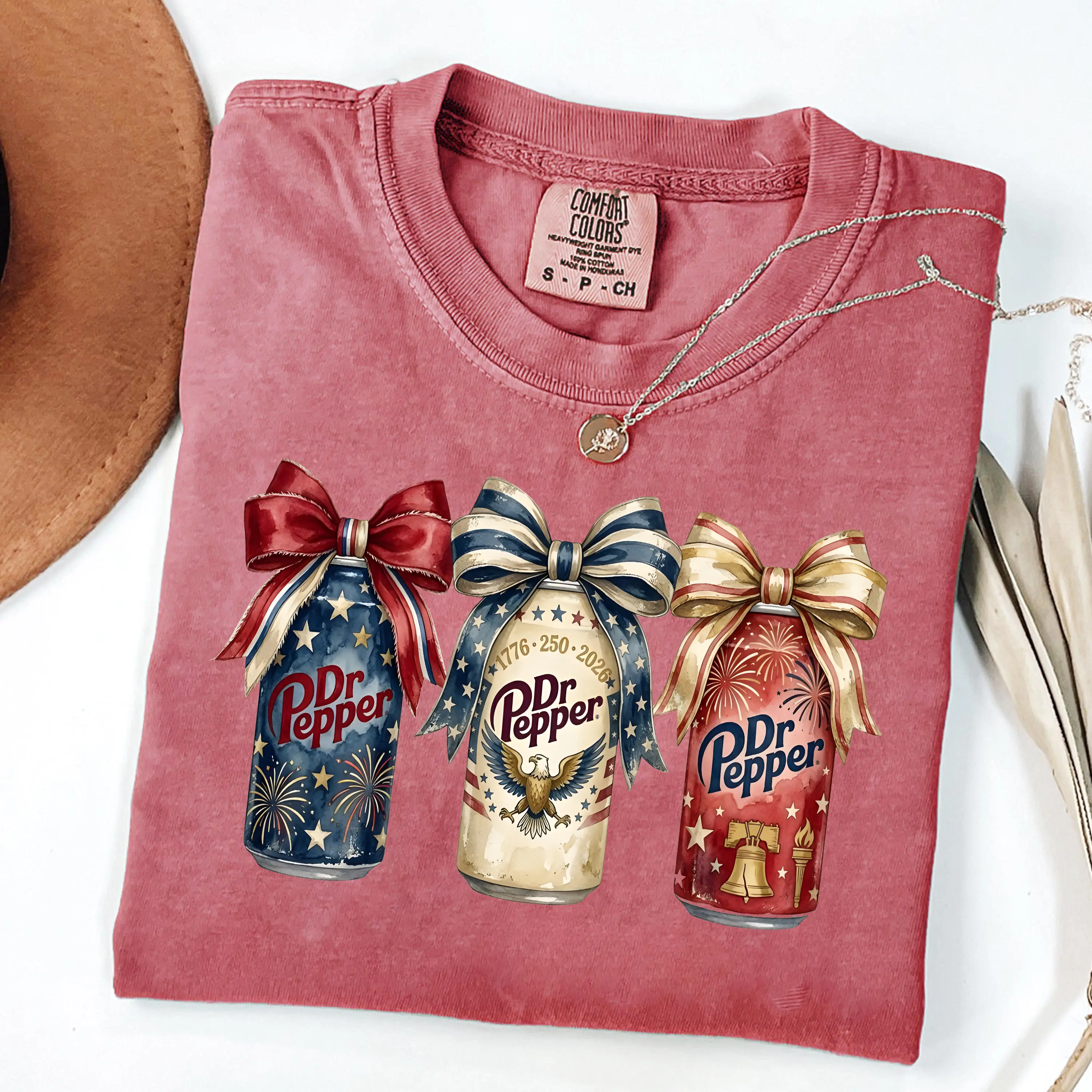 Dr Pepper 250 Years 1776–2026 Shirt, Patriotic Soda Cans T-shirt , Independence Day USA Celebration Gift , USA 250th Anniversary Independence Day Shirts, 4th July 250th Year Shirts, 4th July Family Shirts Check