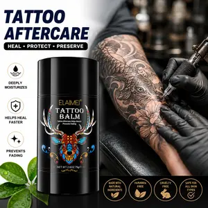 Tattoo Aftercare Balm 2.6oz (75g), Tattoo Moisturizer for New & Old Tattoos, Helps Heal & Prevents Fading, Deep Hydration Tattoo Care Cream, Color Enhancing Tattoo Butter Balm, Nourishing Dry Skin, Long Lasting Moisture, Daily Tattoo Maintenance