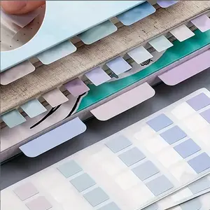 240pcs Gradient Color Index Stickers Set, Strong Adhesive Sticky Notes, Bookmarks, Page Markers, Writing Paper, Marker Labels