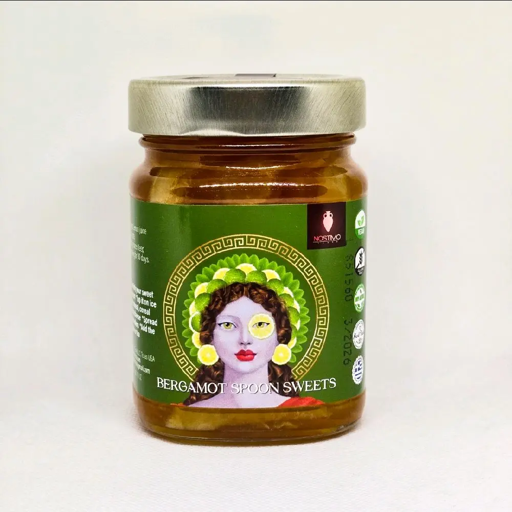 Bergamot Spoon Sweets in Jar - Product Title Based on Given Information Foods